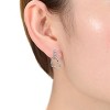 Guili Affectionate Heart Sterling Silver and Cubic Zirconia Sparkling Stud Earrings Designed to Capture Love and Timeless Romance Charm - 2 of 4