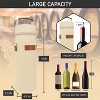 OPUX Wine Bag Single Bottle Carrier Tote Shoulder Strap, Insulated Thermal Carry Case Cooler Travel Picnic Beach Gift - 3 of 4