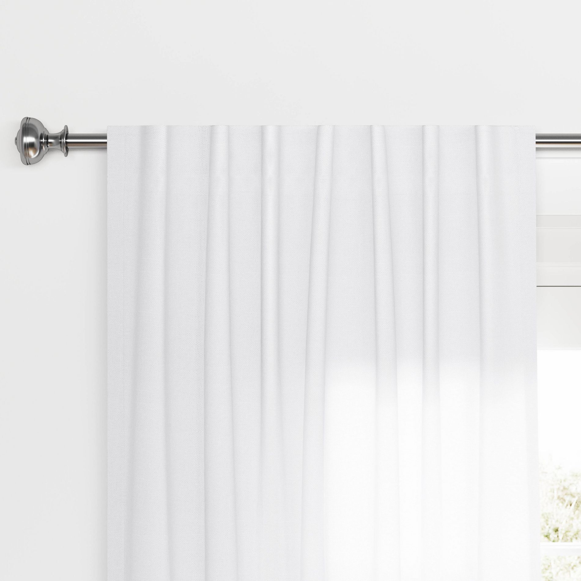 50"x84" Blackout Aruba Window Curtain Panel White - Threshold™: Recycled Polyester, OEKO-TEX Certified, Solid Drapes