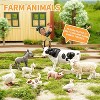 9-Piece Realistic Farm Animal Toys Set, Plastic Cow Sheep Pig Figurines for Toddlers, Educational Learning Toys - 3 of 4