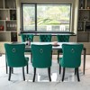 NicBex Farmhouse Velvet Dining Chairs Set of 2, Tufted Upholstery with Nailhead Trim & Solid Wood Legs, Table Side Accent Chairs - 2 of 4