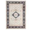 Washable Vintage Printed Rug Non Slip Low Pile Rug Soft Throw Floor Cover Foldable Indoor Carpet for Living Room Bedroom Playroom - 4 of 4