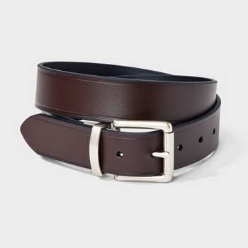 Men's Two-in-One Reversible Casual Belt - Goodfellow & Co™ Black/Brown