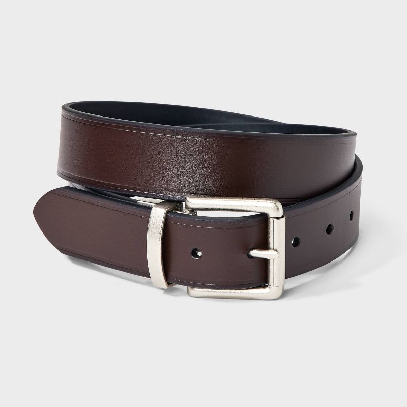 Men&#39;s Two-in-One Reversible Casual Belt - Goodfellow &#38; Co&#8482; Black/Brown, 1 of 6