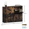 Vynxaria Retro Hidden Slim Narrow Shoe Cabinet - 4 Flip-Top Drawers, Original Wood Color - 4 of 4