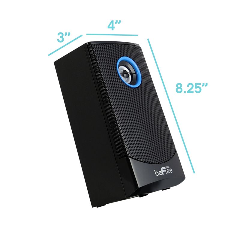 beFree Sound 5.1 Channel Bluetooth Surround Sound Speaker System in Black, 5 of 7