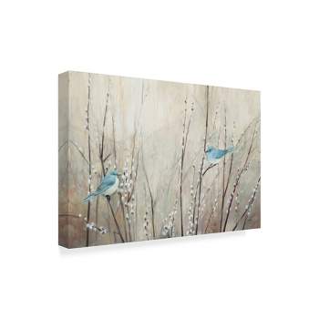 Trademark Fine Art -Julia Purinton 'Pretty Blue Birds' Canvas Art
