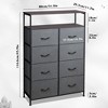 Fabric Dresser 8 Drawers, Tall Storage Chest Tower for Bedroom, Closet, Living Room, Hallway, Space-Saving Organizer Unit - 3 of 4