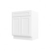 HOMLUX Easy-DIY Ready to Assemble Bath Vanity Cabinet without Top in Shaker White - 3 of 4