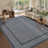 Rugs for Living Room Border Area Rug Non Slip Durable Floor Washable Carpet for High Traffic Areas Indoor Rug for Kitchen Kids Playroom - 2 of 4