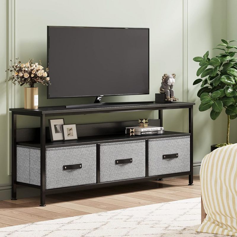 Whizmax Dresser TV Stand, Entertainment Center with Storage, 55 Inch TV Stand for Bedroom Small TV Stand Dresser with Drawers for Living Room, 4 of 9
