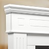 ZAFRO Corner Electric Fireplace with Mantel, TV Stand Electric Fireplace Heater , Bedroom, White - 2 of 4