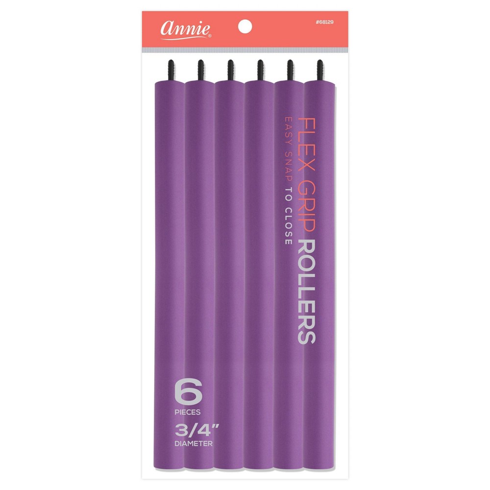 Photos - Hair Dryer Annie International Flex Grip Rollers - 6ct