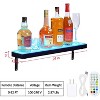 1 Tiers 24 Inch Acrylic Wall Mounted Whiskey Rack Stand with Remote and App Control - 2 of 4
