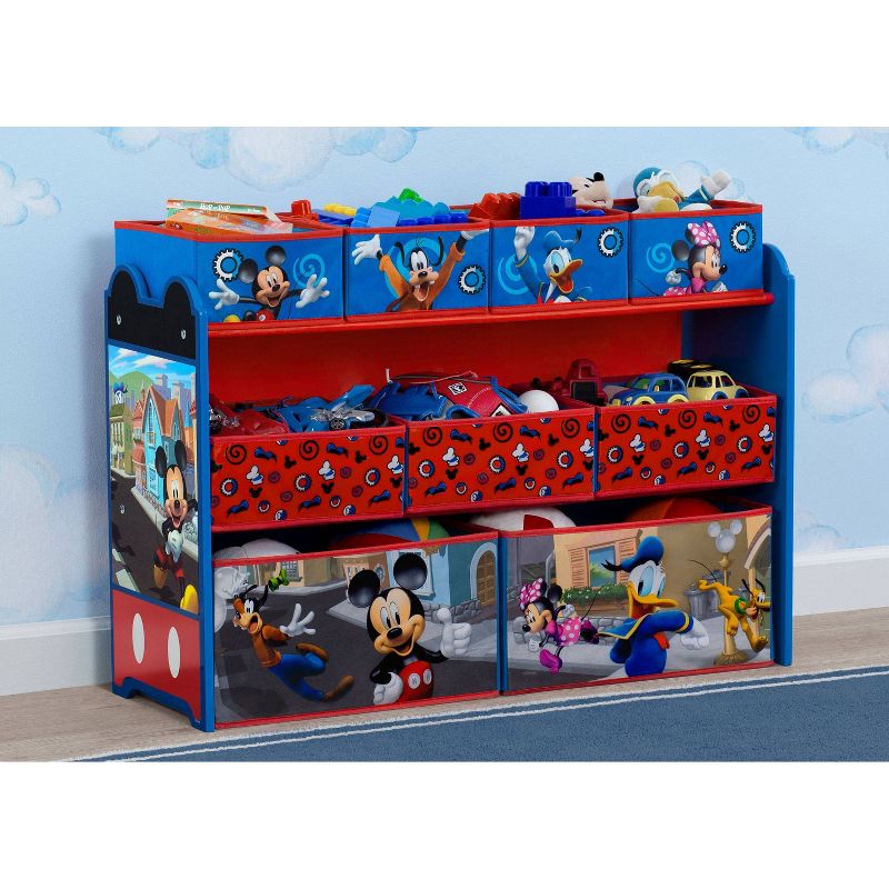 Delta Children Disney Mickey Mouse Deluxe 9 Bin Design and Store Toy Organizer, 3 of 10