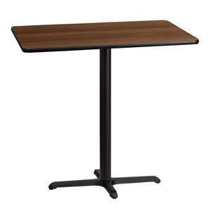 Emma and Oliver 30"x42" Rectangular Laminate Bar Table with 23.5"x29.5" Base - 1 of 2