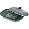 Blue Rose Polish Pottery 665 Ceramika Artystyczna Large Covered Baking Dish - 2 of 3