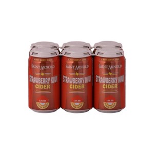 Saint Arnold Brewing Strawberry Kiwi Cider - 6pk/12 fl oz Cans - 1 of 3