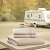 Nestl RV Queen Sheets, Super Soft 4PC Microfiber Sheet Set for Camper, Short Queen Sheets - 2 of 4
