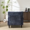 Modern Fabric Upholstered Chaise Lounge Chair,Accent Chair with Cushion and Wood Frame for Living Room,Indoor Lounge Sofa Chair-Koiai - 3 of 4