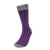Purple and Gray Patterned Socks from the Sock Panda (Men's Sizes Adult Large) - 3 of 3