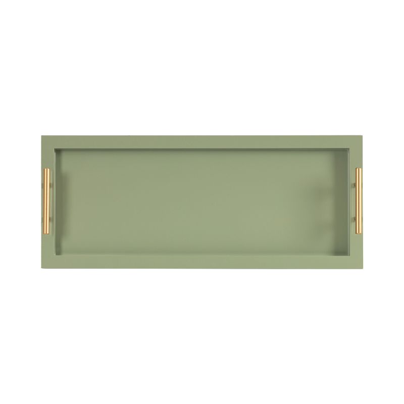 Kate and Laurel Halsey Wood Rectangle Decorative Tray, 4 of 13
