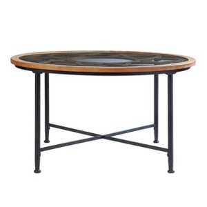 Melvoir Glass-Top Cocktail Table - CK1109100 - Black - SEI - 1 of 4