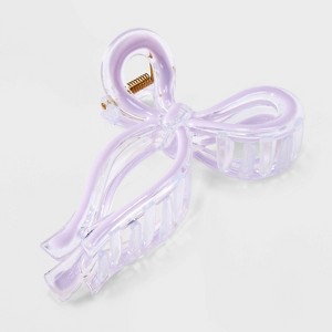 Bow Hair Claw Clip - Wild Fable™ Lavender - 1 of 2