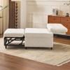 Karl Home |Teddy Fleece Armless Sleeper Chair Sofa Bed Space-Saving Pull-Out Chair Bed For Small Spaces - 2 of 4