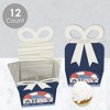Big Dot of Happiness Ahoy - Nautical - Square Favor Gift Boxes - Baby Shower or Birthday Party Bow Boxes - Set of 12 - 3 of 4