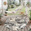 World Rug Gallery Bergamo Contemporary Floral Indoor/Outdoor Area Rug - 2 of 4