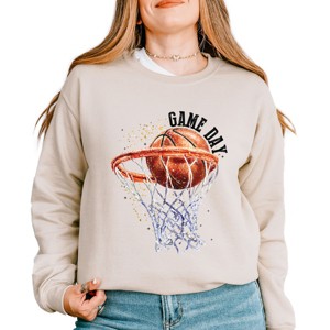 Simply Sage Market Basketball Game Day Hoop Sweatshirt - 1 of 4