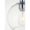 Elegant Lighting Baxter 1 Light Brass Flush Mount With Clear Glass - 4 of 4