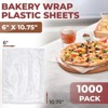 LunaLulinlk 1000 Sheet Clear Deli Plastic Wrap, Pre-Cut Plastic Wrap - 2 of 4