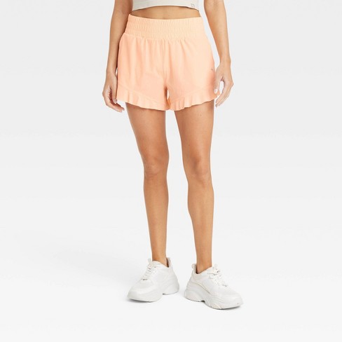 Women's Ruffle Woven Shorts 3 - Joylab™ Melon Orange Xl : Target