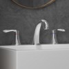 5-Inch Widespread Bathroom Sink Faucet - 2-Handle Low Arc Vanity Faucet | 3-Hole Basin Faucet with Pop-Up Drain & cUPC Water Supply Lines - 2 of 4
