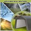Outdoor Storage Shelter Shed, Portable Garage Shelter with Roll up Zipper Door, Heavy Duty Storage Tent Shed for Motorcycle Gardening Tools - 4 of 4