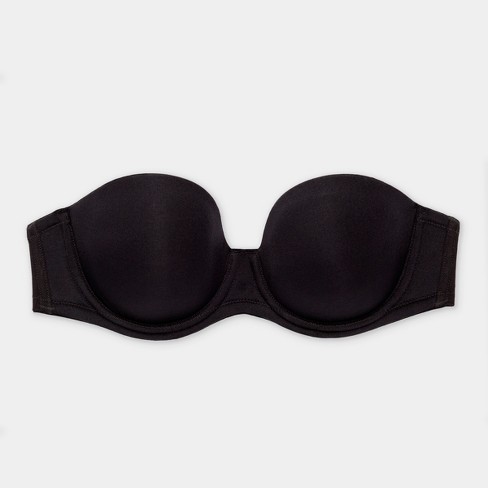 Smart&sexy Womens Full Support Light Lined Strapless Bra Black Hue 36b :  Target