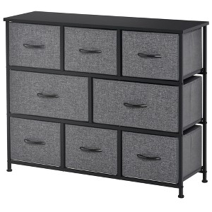 NicBex 8 Drawers Dresser for Bedroom,Fabric Dresser with Wooden Platform,Dressers for Kids Room,Living Room,Entry and Hallway,Dark Gray - 1 of 4