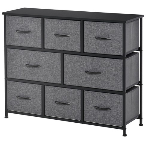 NicBex 8 Drawers Dresser for Bedroom,Fabric Dresser with Wooden Platform,Dressers for Kids Room,Living Room,Entry and Hallway,Dark Gray - image 1 of 4