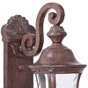 Minka Lavery Rustic Outdoor Wall Light Fixture Vintage Rust 19 3/4" Clear Hammered Glass for Post Exterior Barn Deck House Porch - 2 of 2