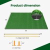 Costway 5 x 4 FT Golf Hitting Mat Artificial Indoor Outdoor Turf Golf Training Mat 32 mm - 3 of 4