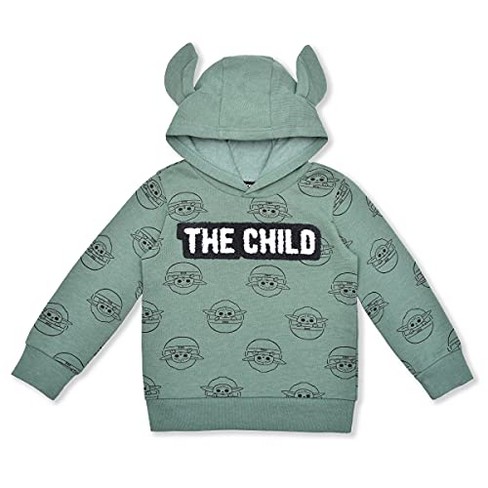 Star Wars Toddler Relaxed Fit Long Sleeve Hooded Basic Sweatshirt Green 2T