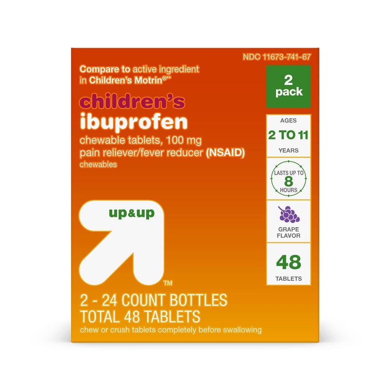 Ibuprofen Children&#39;s Chewables (NSAID) - 48ct - up &#38; up&#8482;, 1 of 6