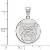 Black Bow Jewelry 14k White Gold Butler Bulldogs NCAA Large Pendant - 2 of 3