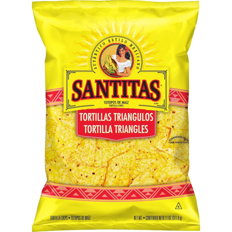 Santitas Yellow Corn Tortilla Triangles - 11oz, 1 of 4