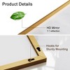 MAYEERTY Hanging Mirror Aluminum Alloy Thin Edge Right Angle Rectangle - 4 of 4