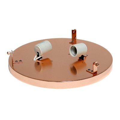 Elipse 12" Rose Gold Crystal Flush Mount Ceiling Light