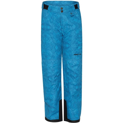 Arctix Kids Snow Pants with Reinforced Knees and Seat (Diamond Print Marina  Blue, X-Large)