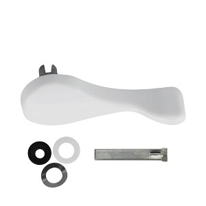 Brixwell 13-341W-tt Patio Door Handle Thumbturn Kit White Full Tail - 1 of 4